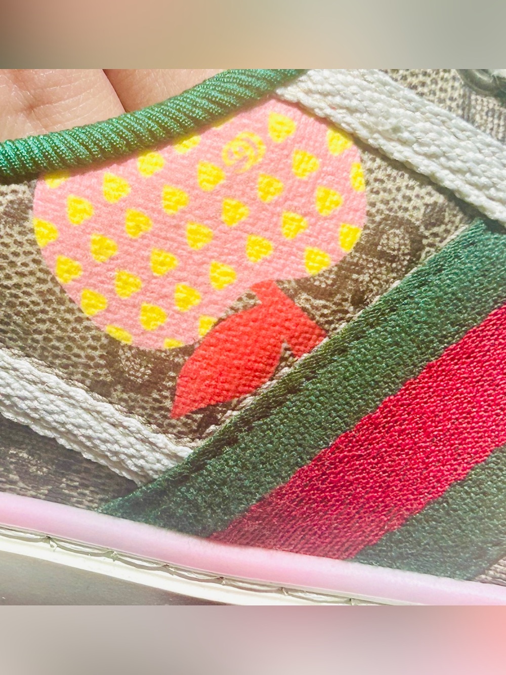 Gucci GG Supreme Tennis 1977 “ Le Pommes Capsule” Limited Edition Set 7.5 - Picture 4 of 16